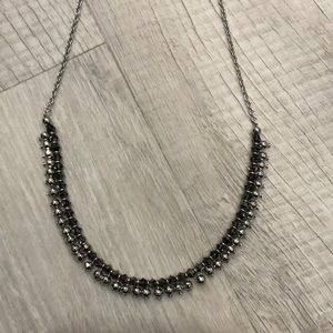 Touchstone Crystal Silver Dangle Necklace